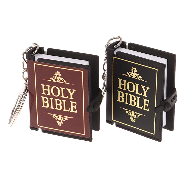 Mini Bible Keychain Book Pendant