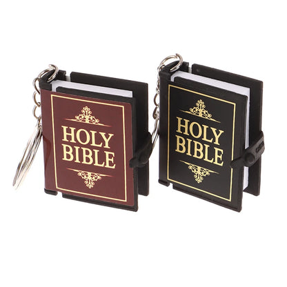 Mini Bible Keychain Book Pendant