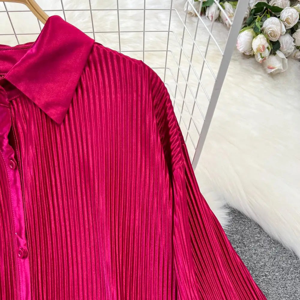 Fashion New Women Solid Casual Loose Two Pieces Set