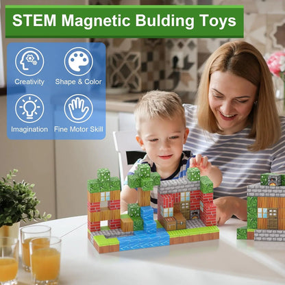 Magnetic Building Blocks Mine World
