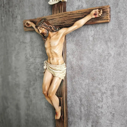 Christian Religious Cross Crucifix Resin