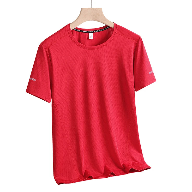 9xl Large Plus Size Quick Dry Short Sleeve T Shirt