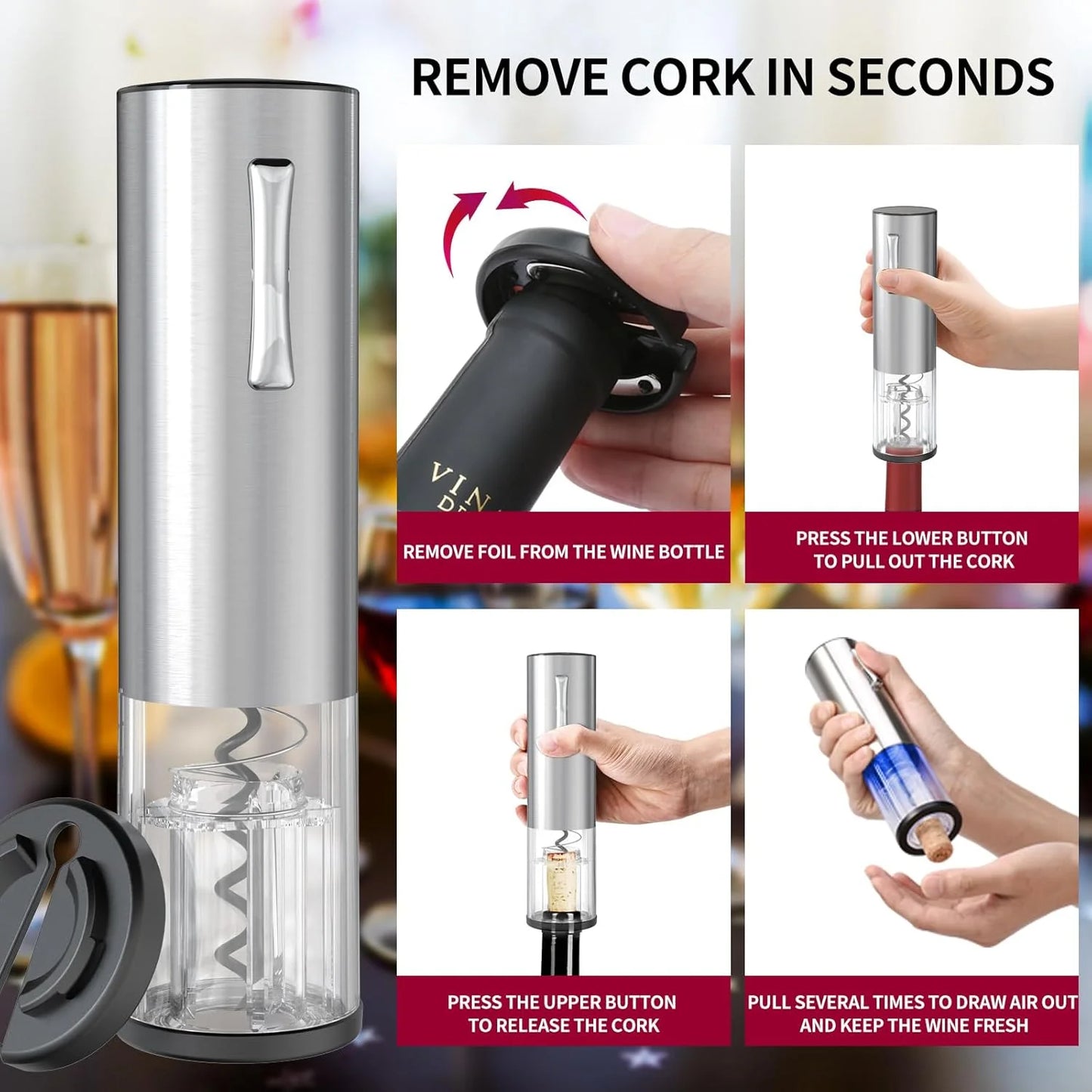 Rechargeable Electric  Wine Openers