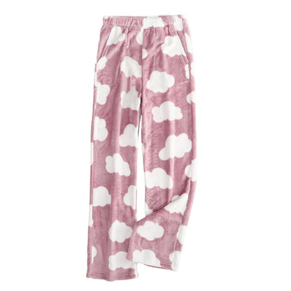 Pajama Pants Plush Sleep Pants Soft