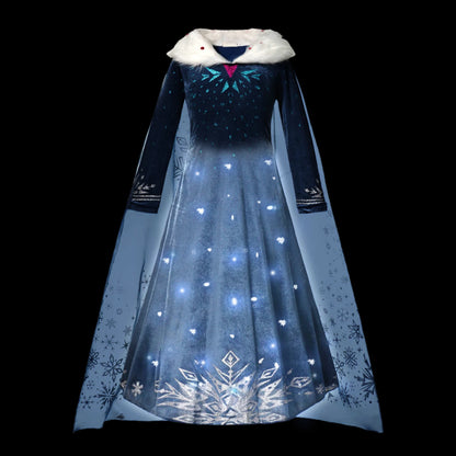 Girl Princess Dress with LED Light