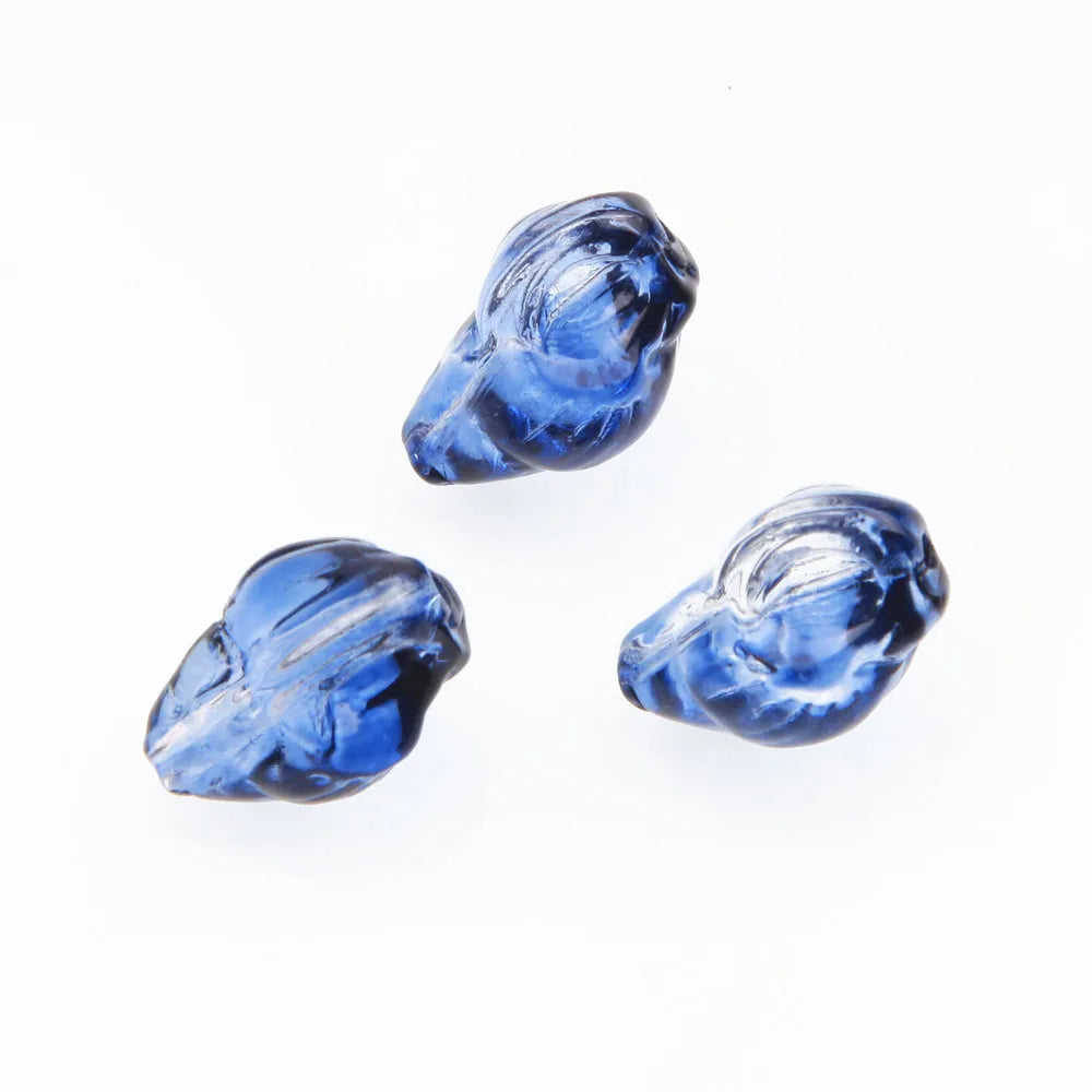 30pcs Glass Shell Beads for Jewelry Making