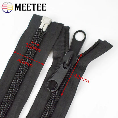 80-300cm Black 10# Nylon Zippers