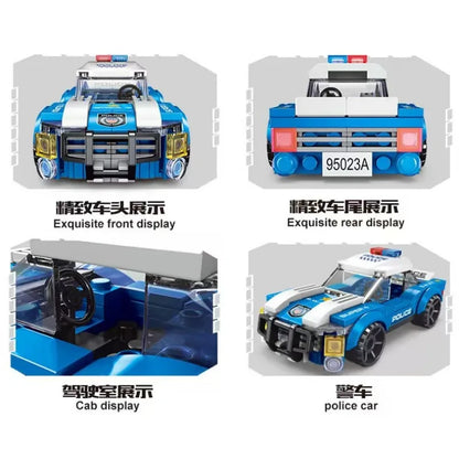 Patrol Helicopter Police Car