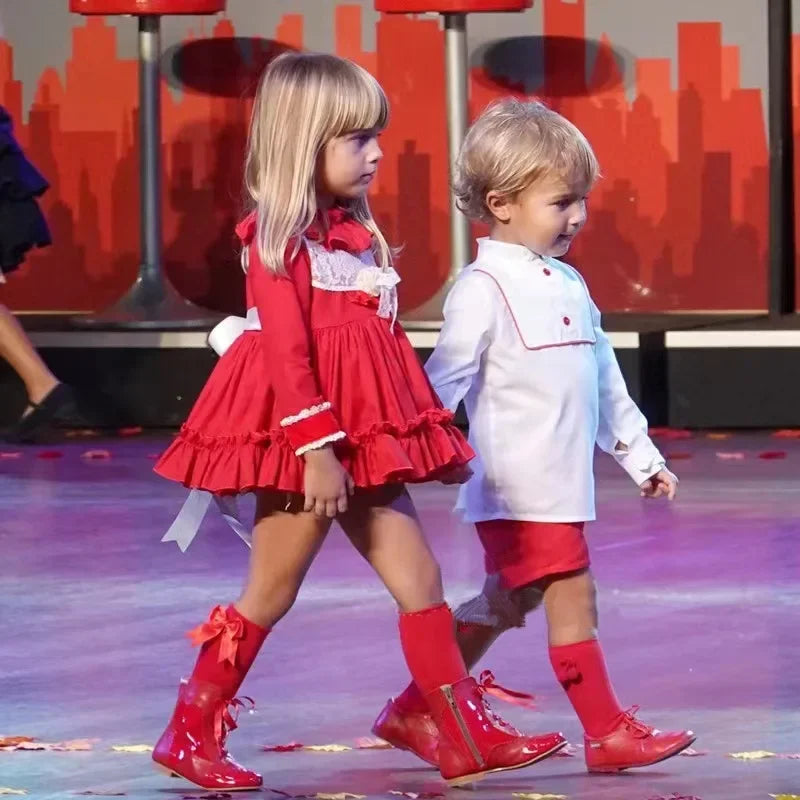 Kids Knee High Socks Baby Girls Cotton Socks Big Bow