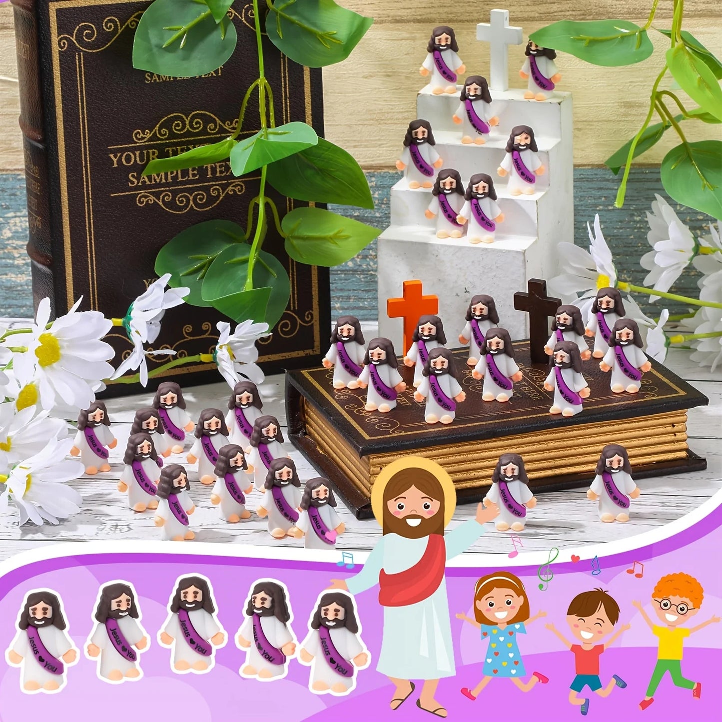 Jesus Loves You PVC Figurines