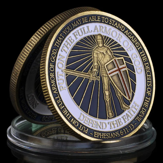 Put on The Full Armor of God Challenge Coin