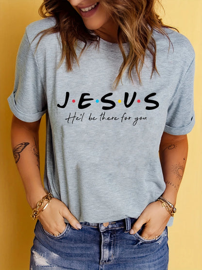 Jesus Print T-Shirt, Summer