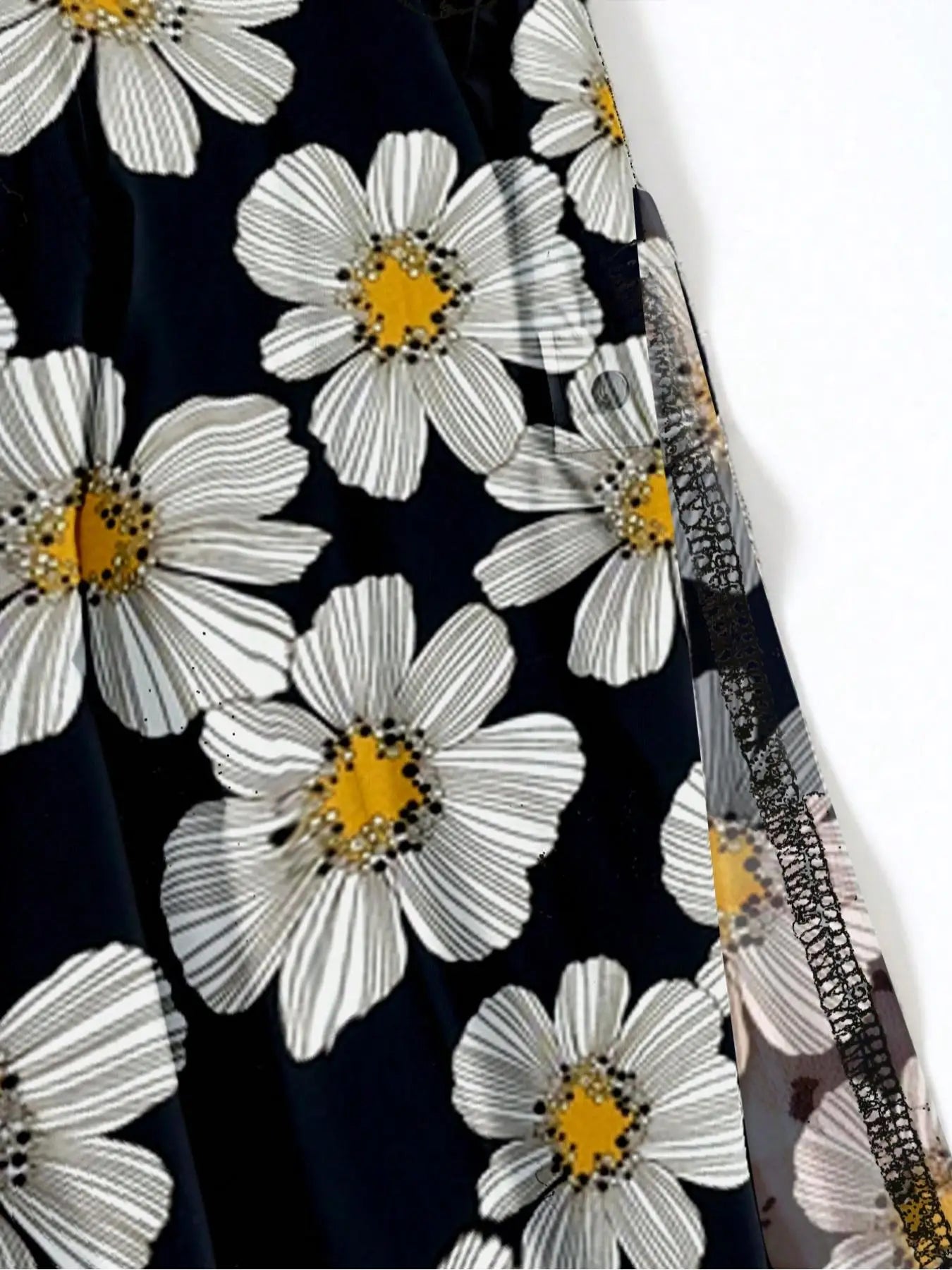 【Plus Size】 Floral Print Tie Waist Pants,