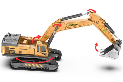 Alloy Tractor Kids Excavator Bulldozer Miniature crane