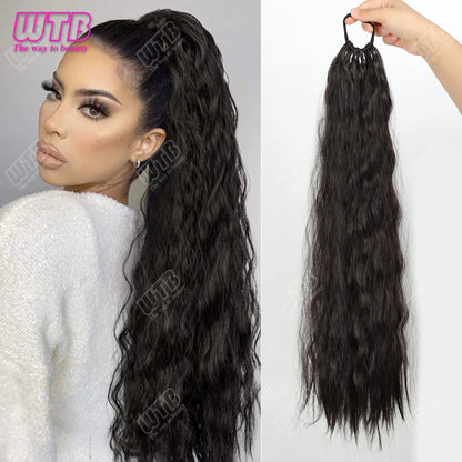 Synthetic braided wig