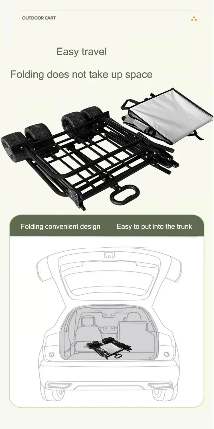 foldable storage cart