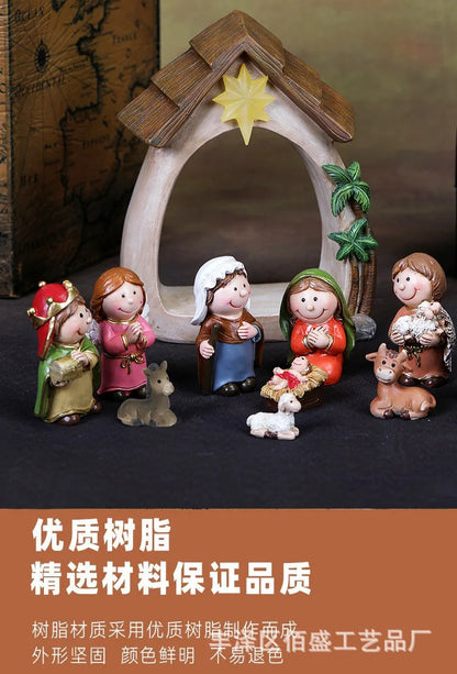 12Pcs Christmas Nativity Figurines
