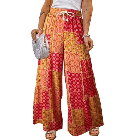 Women's Floral Print Pants -