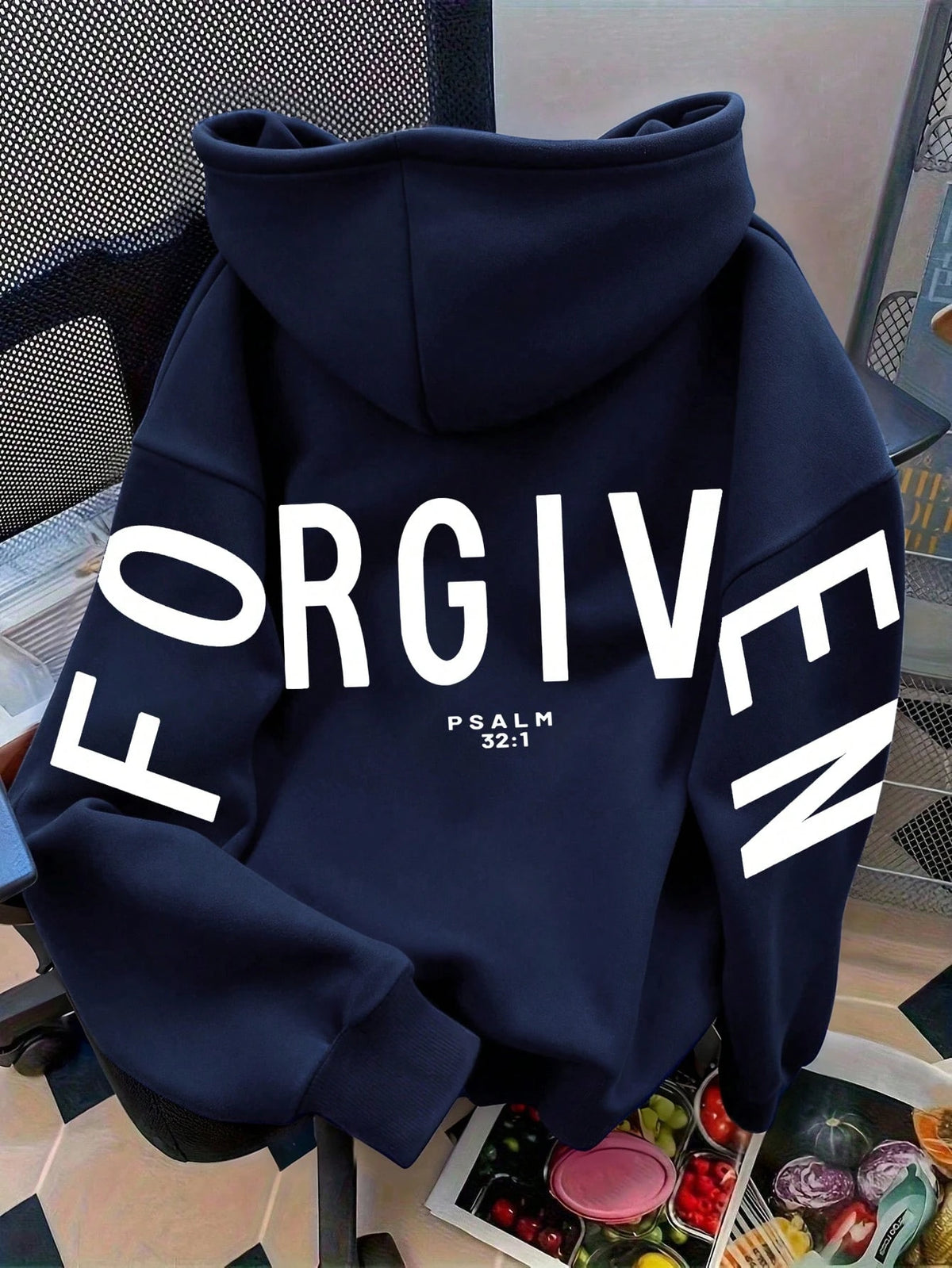 Women Oversized FORGIVEN Letter Print