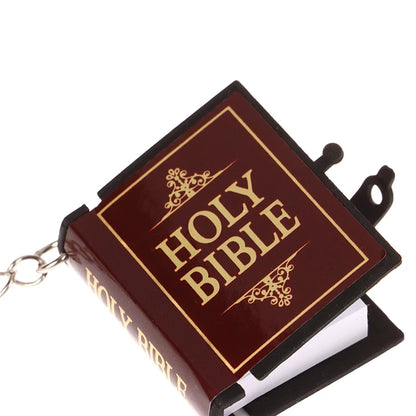 Mini Bible Keychain Book Pendant