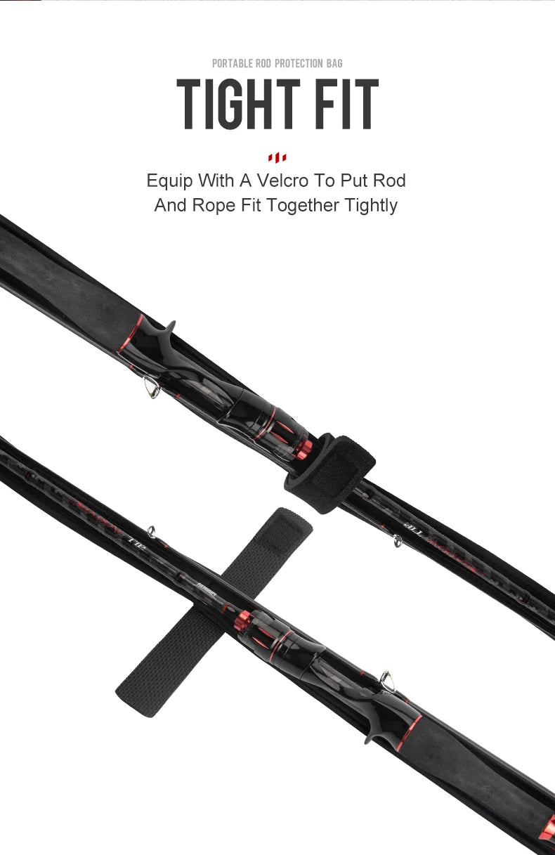 Kingdom Spinning Fishing Rods 102cm-152cm Casting Rod Protection Rope