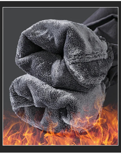Winter Fleece Men Casual Pants