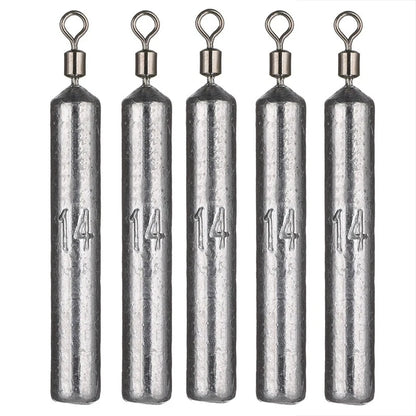 5pcs/lot 3.5g 5g 7g 10g 14g 20g Fishing Weight Sinker Weights