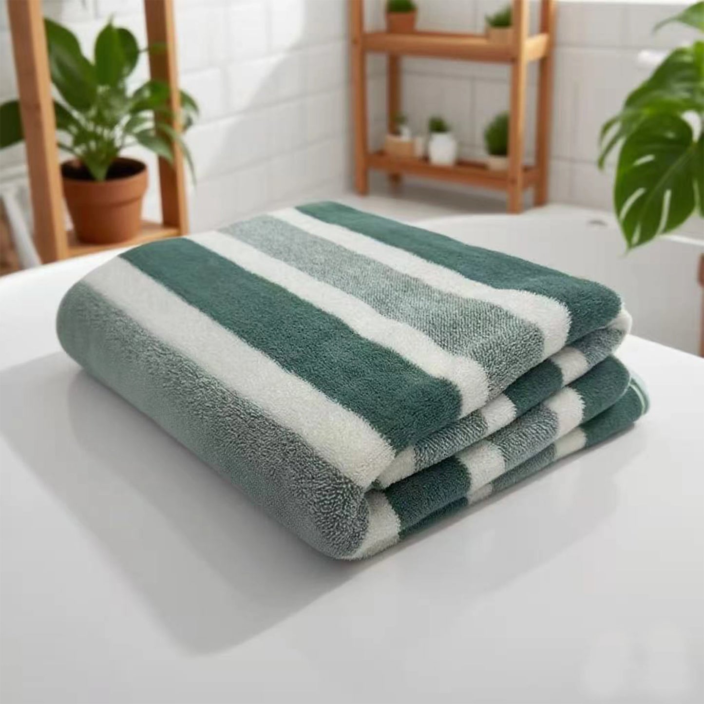 1-pack thick bath towel, strong water absorption and quick drying,