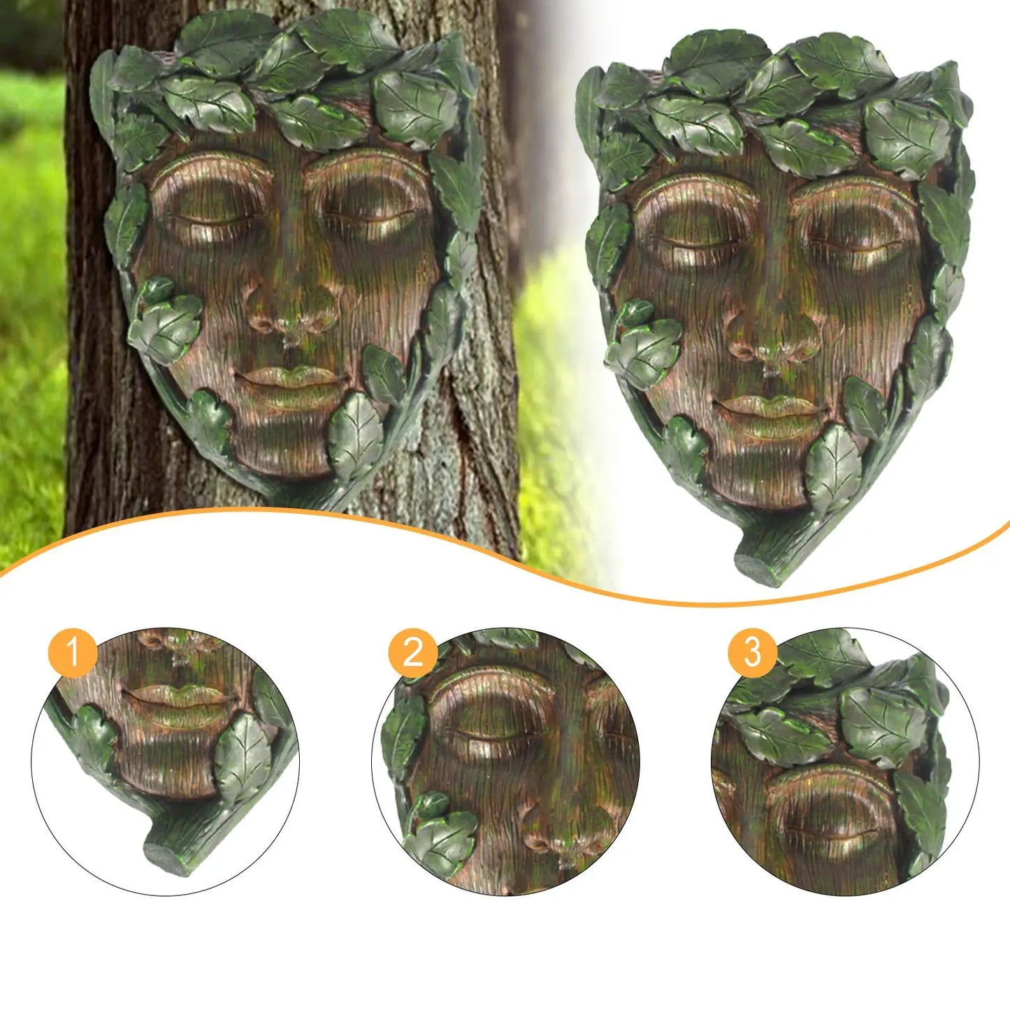 Tree Face Sculpture Planter