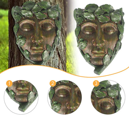 Tree Face Sculpture Planter