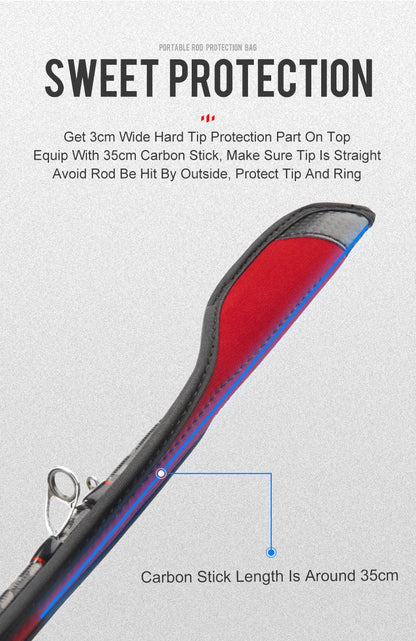 Kingdom Spinning Fishing Rods 102cm-152cm Casting Rod Protection Rope