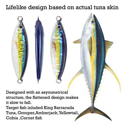 Glow Fishing Lure Casting Tuna15g30g40g60g Slow Pitch Jig Sea Bass