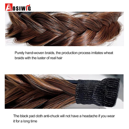 Synthetic Fishbone Braided Headband