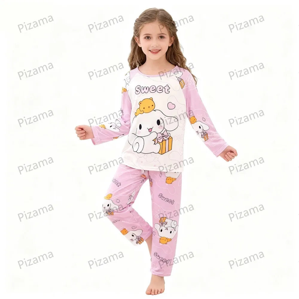 Girls Pajamas Sets Sleepwear Hello Kitty