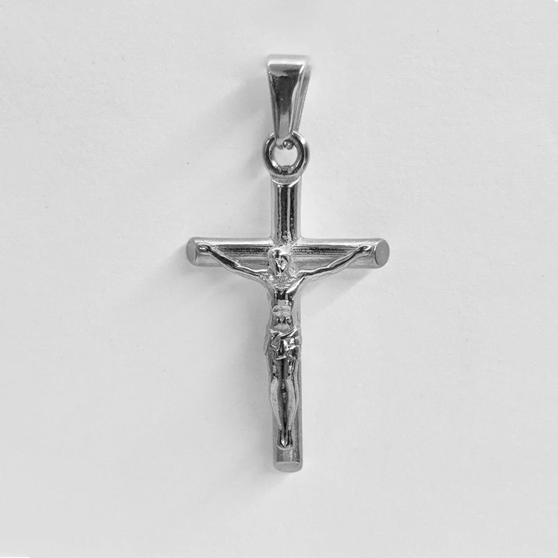 Jesus Cross 18k Gold Plated Stainless Steel Pendant