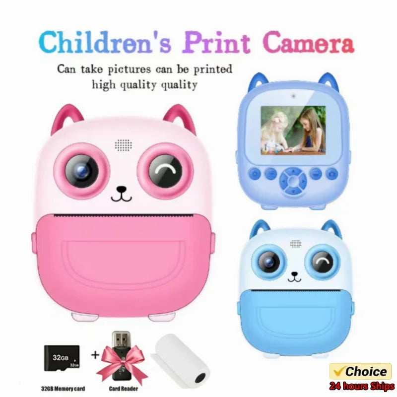 Children Digital Camera IThermal Print