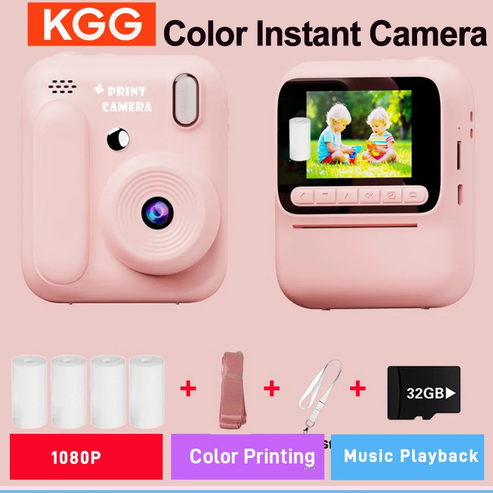 Camera  Kids Instant Camera 32GB