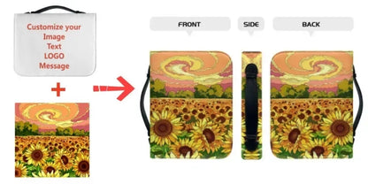 Custom Your Image Print Leather Bible Bag