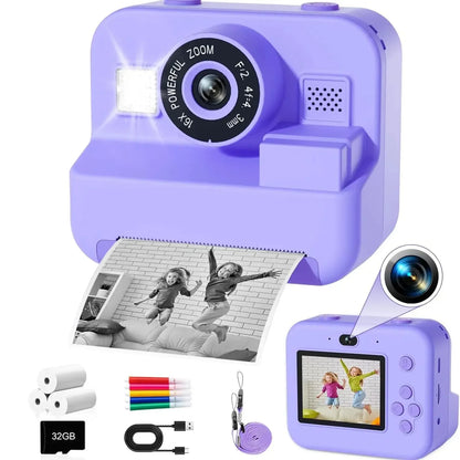 Educational Thermal Instant Print Camera With 32G Card,