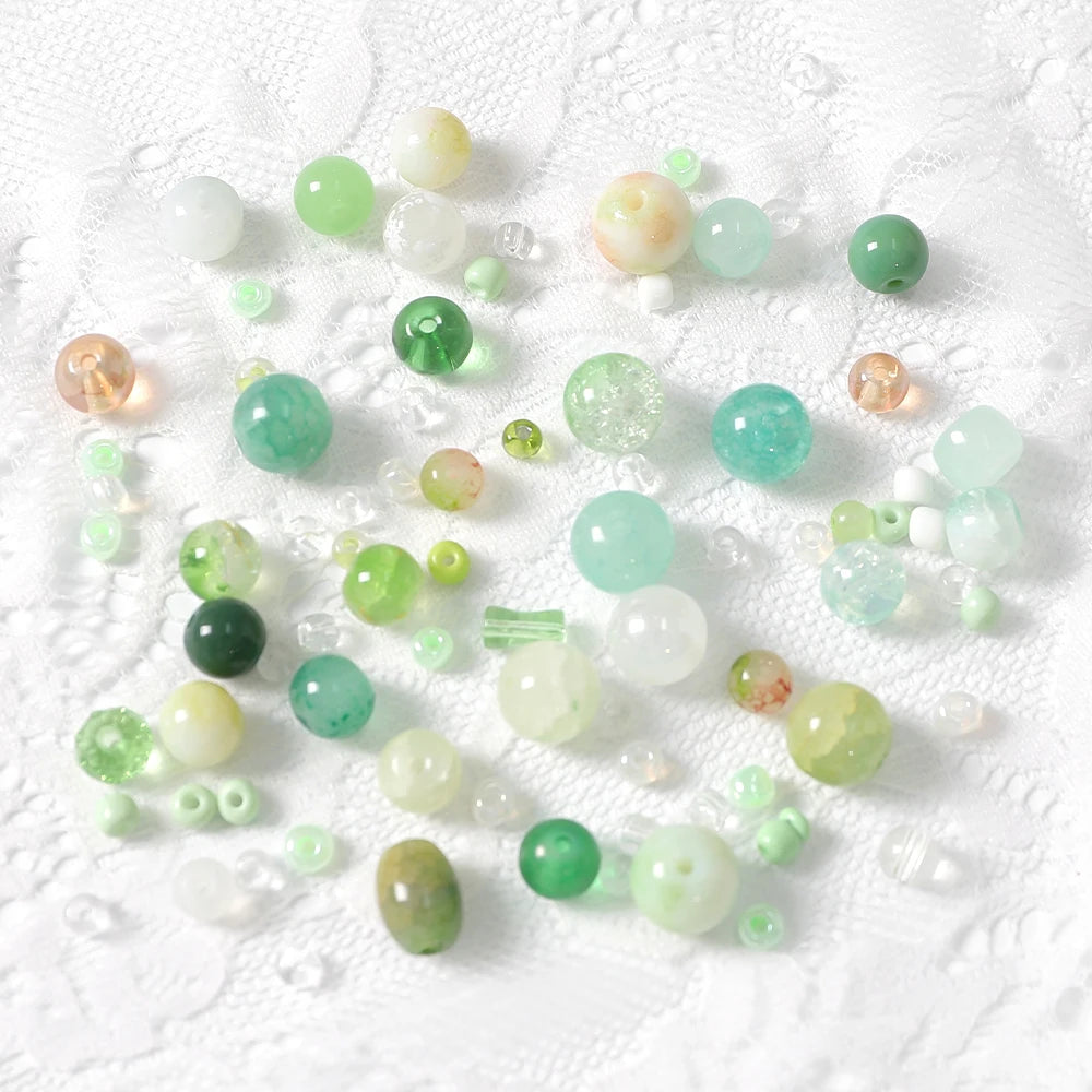 3-12mm 30g/bag Multicolor Mixed Glass Beads