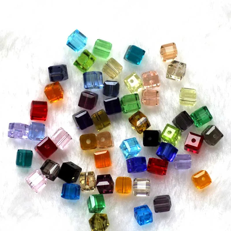 cube beads crystal