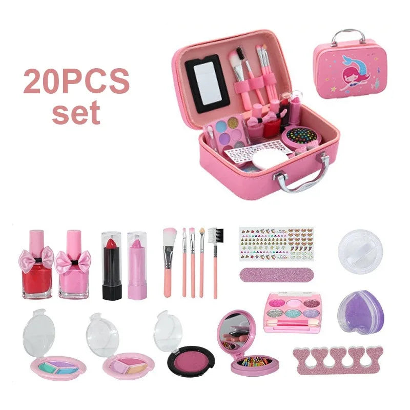 Girls Real Makeup Kit Washable Princess