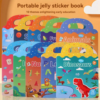Reusable Sticker Book for Kids Vehicles Truck Stickers