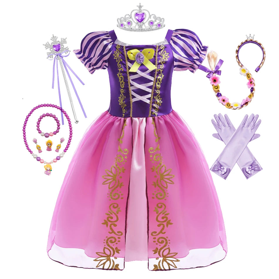 Disney Princess Rapunzel Girl Dress