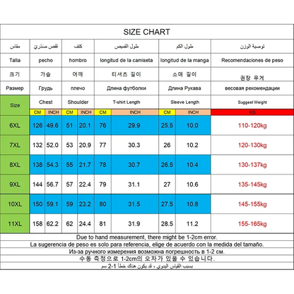 T-shirt Big Size 9XL for Men Quick Drying T-shirt for Men