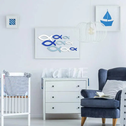 Wooden Fish Wall Art decor