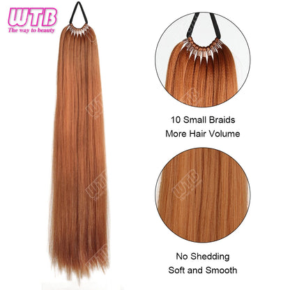 Synthetic braided wig