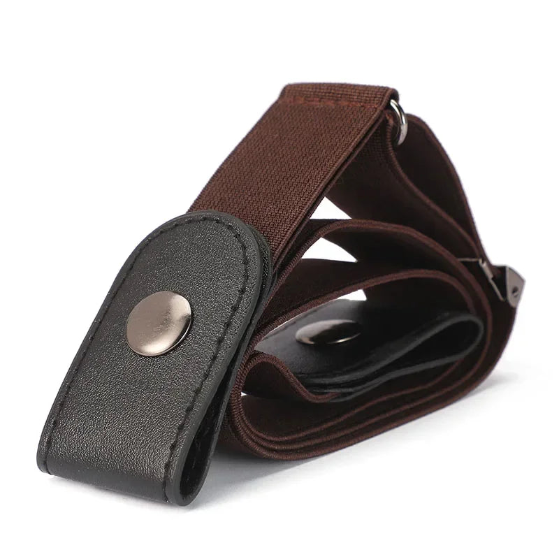 ,No Buckle Stretch Elastic Waist Belt For Women/Men