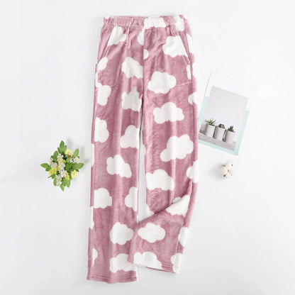 Pajama Pants Plush Sleep Pants Soft