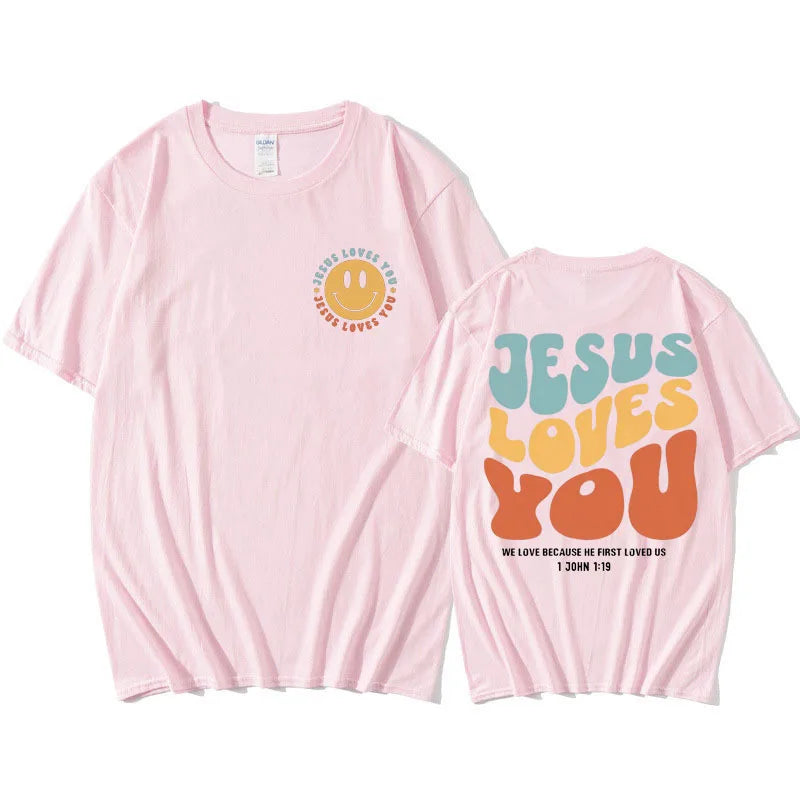 Jesus Loves You Funny T Shirt Men